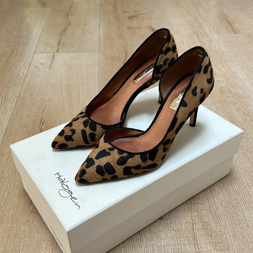 Leopard print heels